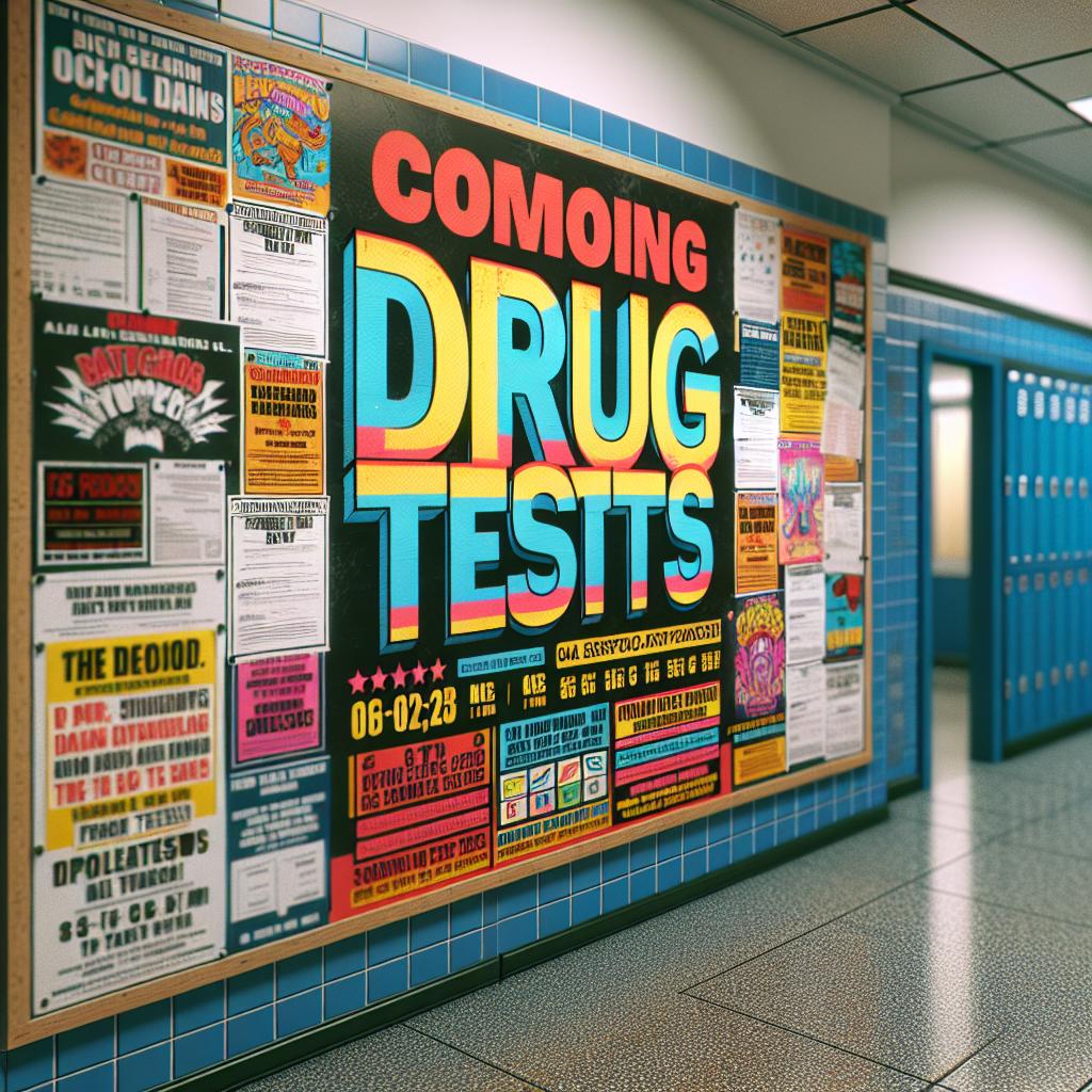 School drug testing announcement