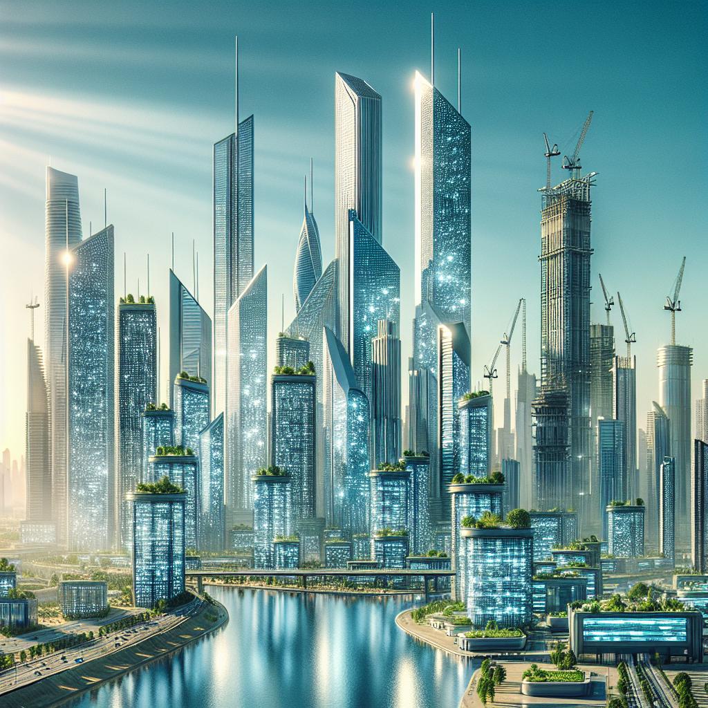 Economic growth city skyline