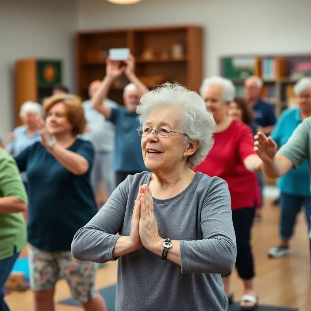 Seniors enjoying activities at Elizabethton Senior Center