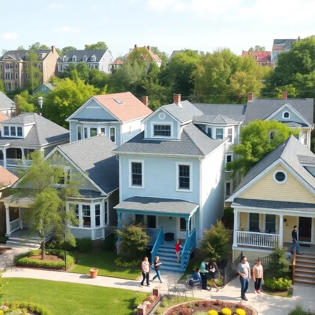 Community development in Bristol Virginia with renewed housing.