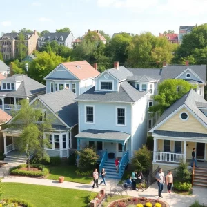 Community development in Bristol Virginia with renewed housing.