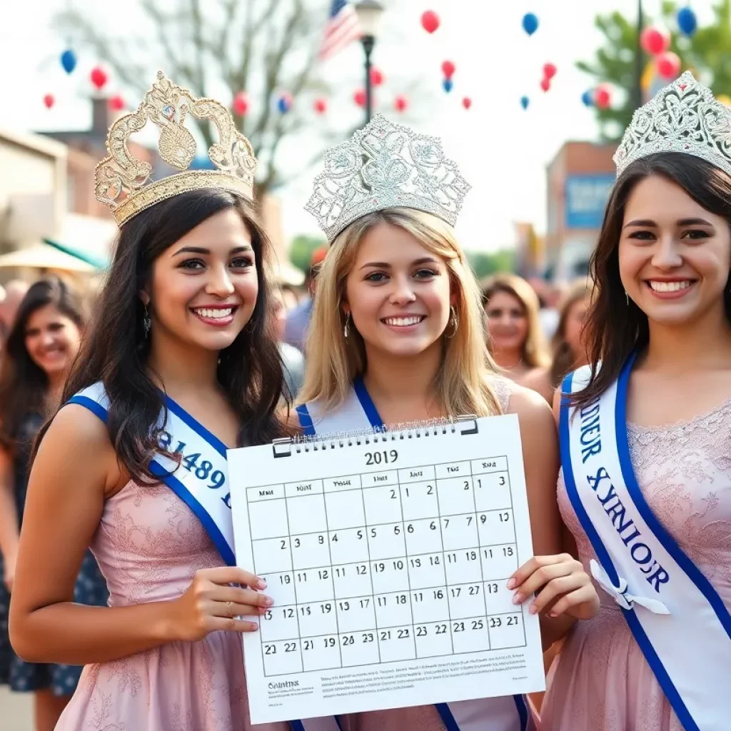 A group of young women participating in the Calendar Girls event in Elizabethton.