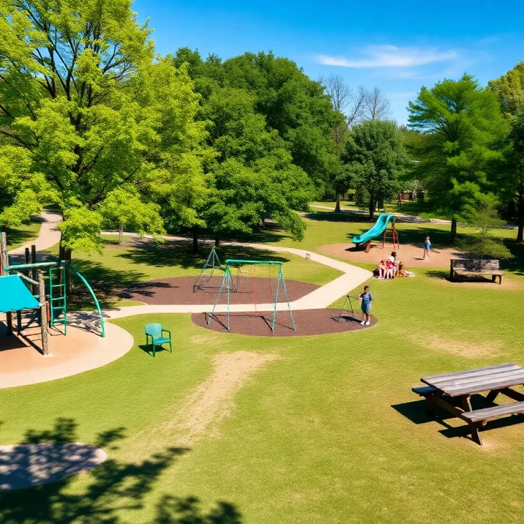 Community members enjoying a sunny day at Cat Island Park