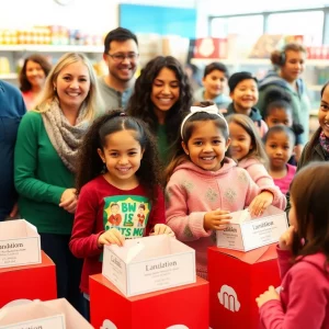 Families participating in the Help Local Kids Thrive fundraiser