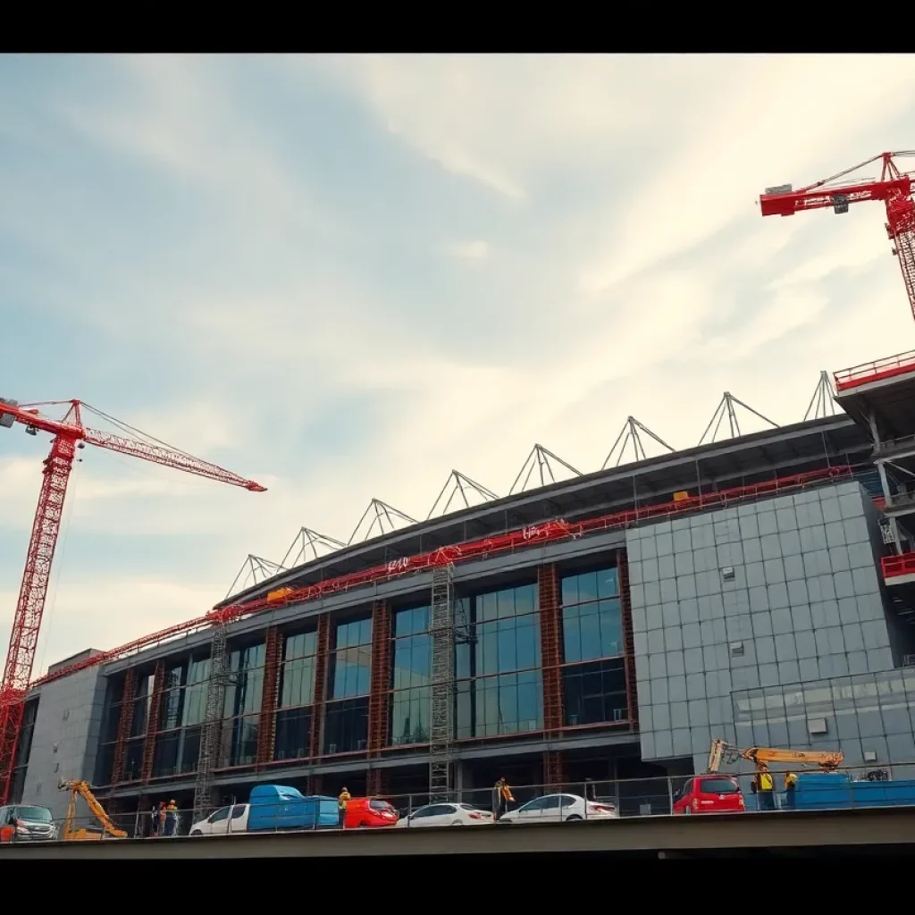 Nissan Stadium Construction Progress