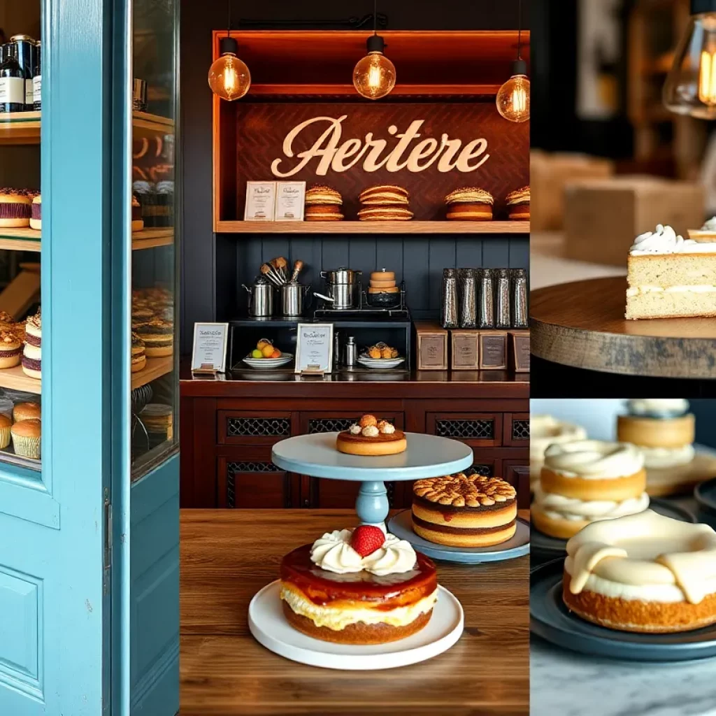 Delicious pastries and cheesecakes from Bristol bakeries representing community spirit.