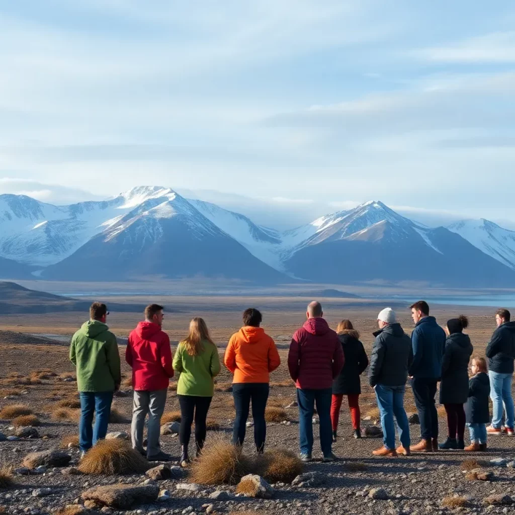 A scenic view of Greenland's landscape signifying unity and new leadership.