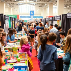 Young entrepreneurs showcasing their innovative products at the Kids Business Expo