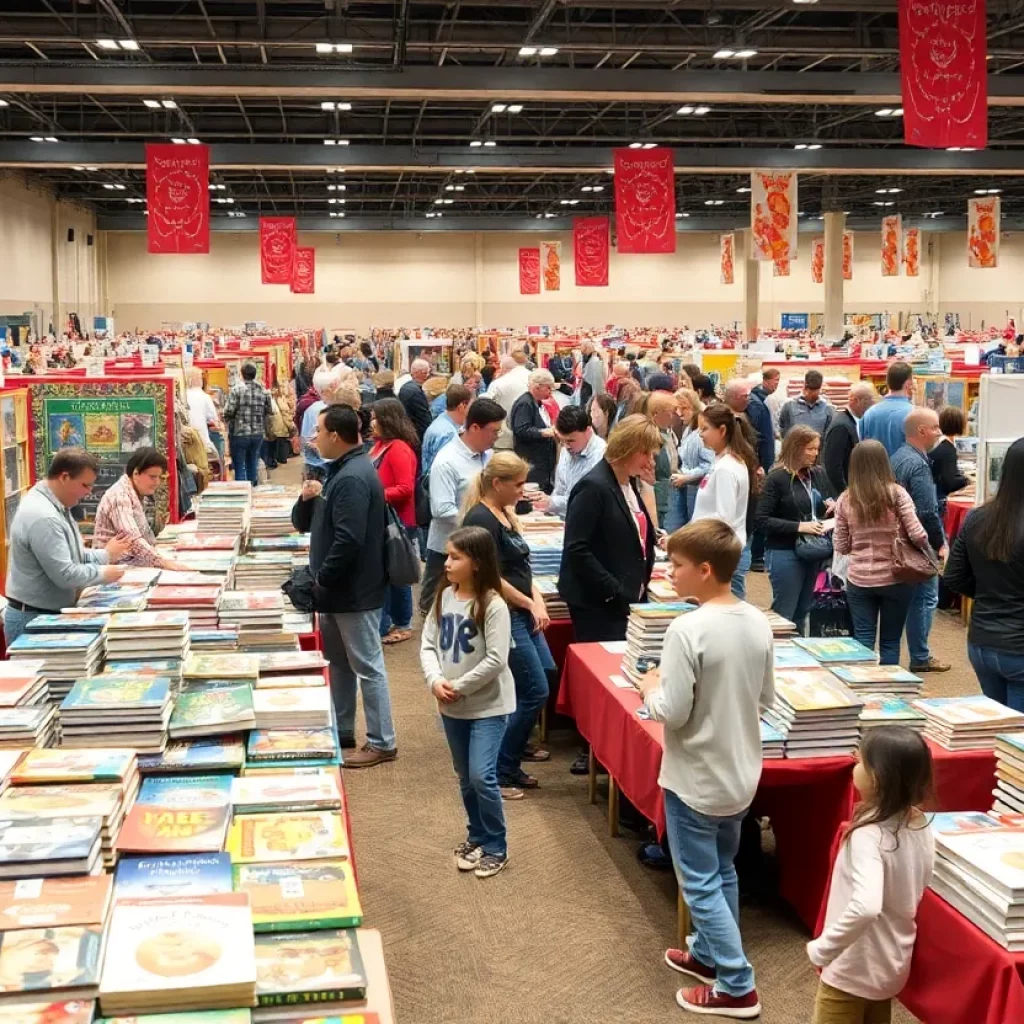 A lively book fair at the MeadowView Convention Center in Kingsport.