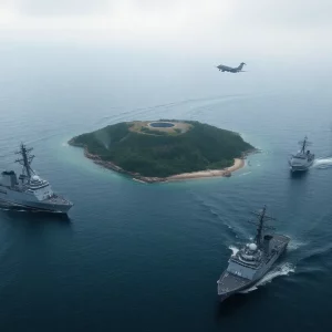 Chinese military conducting exercises near Taiwan