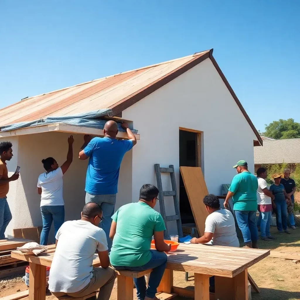 Volunteers engaging in community service at the Carter Compassion Center