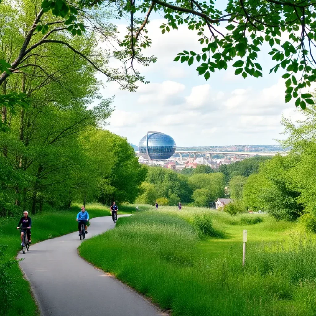 Scenic view of the proposed Mendota Trail connection in Bristol