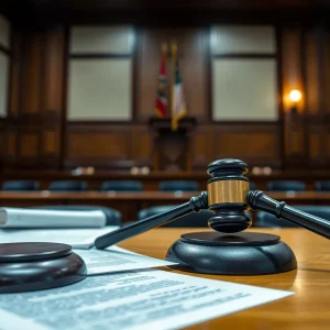 Courtroom setting during Menendez brothers resentencing hearings