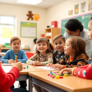 Classroom scene at Venturers' Academy with students engaged in learning.