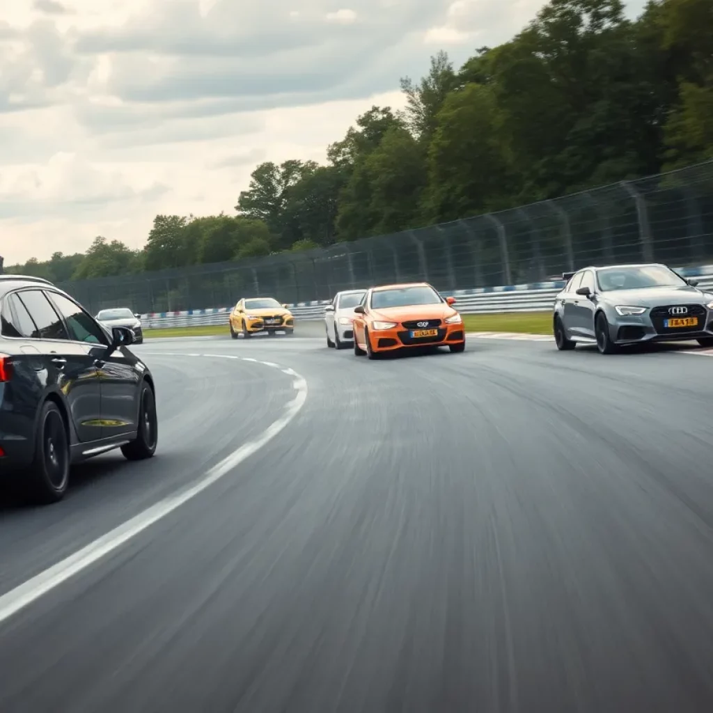 Cleetus McFarland competing in an ARCA race at Charlotte Motor Speedway