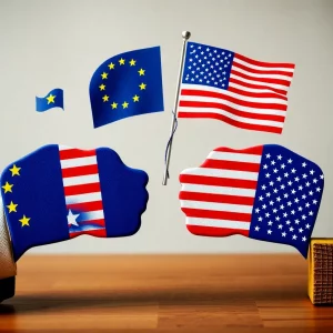 Visual representation of EU and US trade negotiations