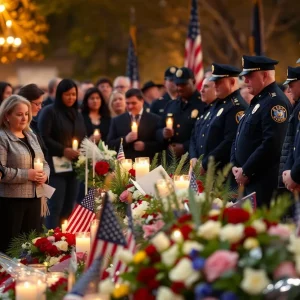 Candlelight memorial service for fallen police officers in Sullivan County.