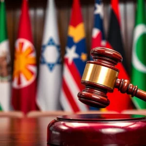 Gavel representing federal court ruling on tariffs