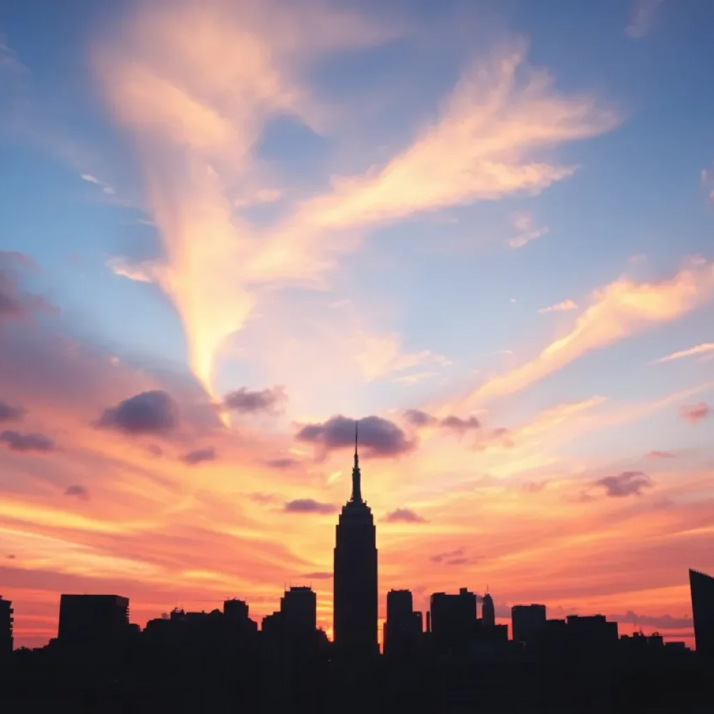 Sunset over Manhattan skyline symbolizing legacy