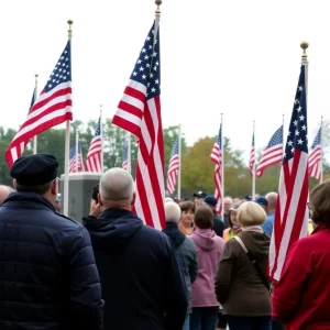 Community members gathered at the Elizabethton Veterans War Memorial honoring fallen heroes on Memorial Day.