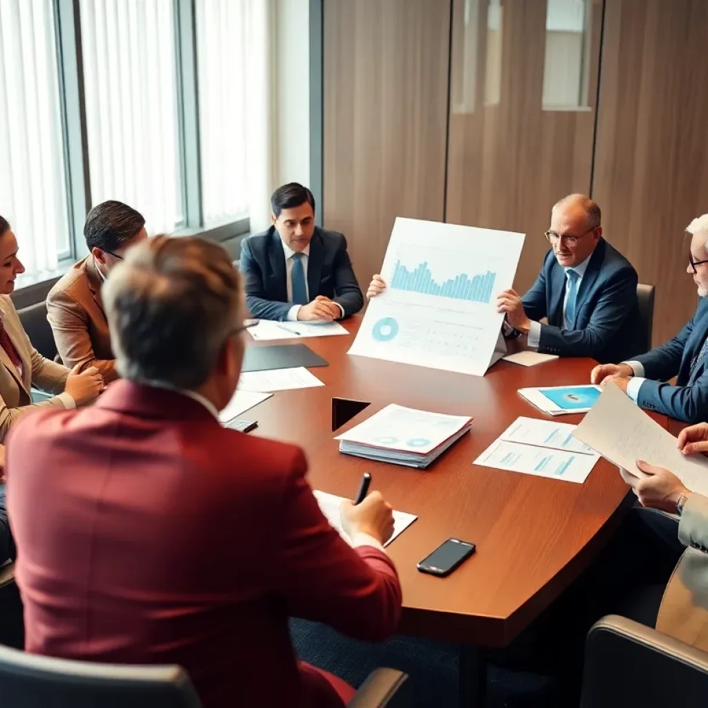 Lawmakers discussing the New York state budget