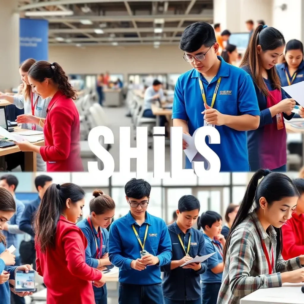 Students showcasing their skills at the SkillsUSA competition in Chattanooga