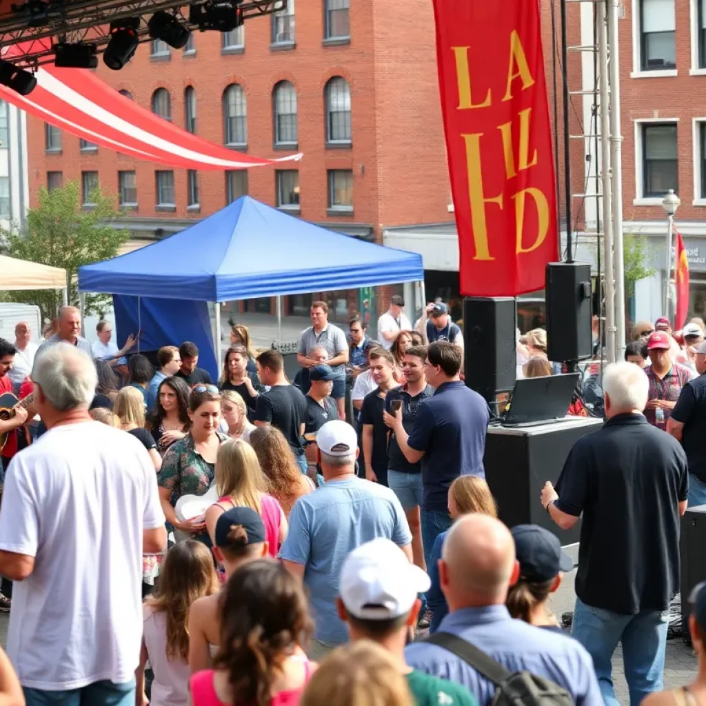 Crowd enjoying live performances at the Bristol Rhythm & Roots Reunion