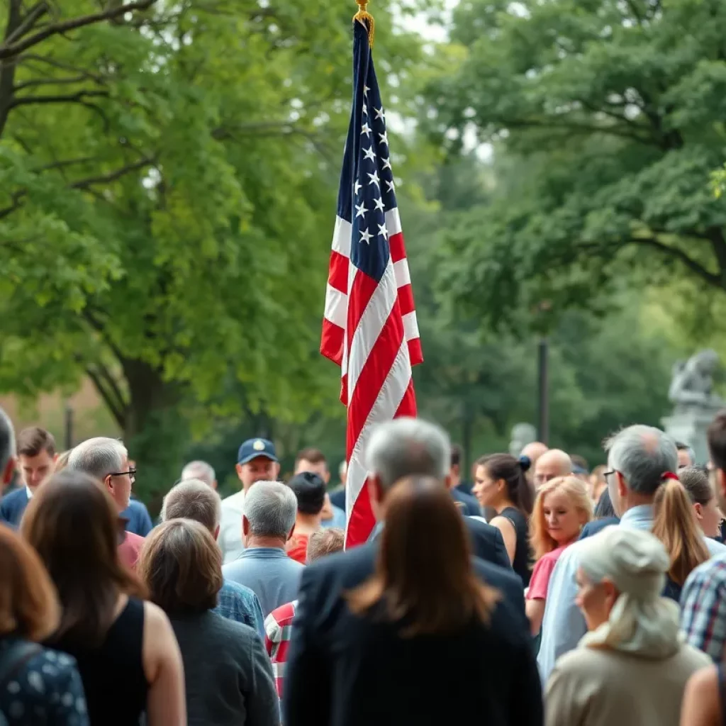Ceremony honoring military veterans on Memorial Day