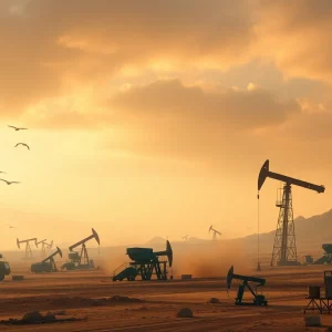 Abstract depiction of rising military tensions in the Middle East.