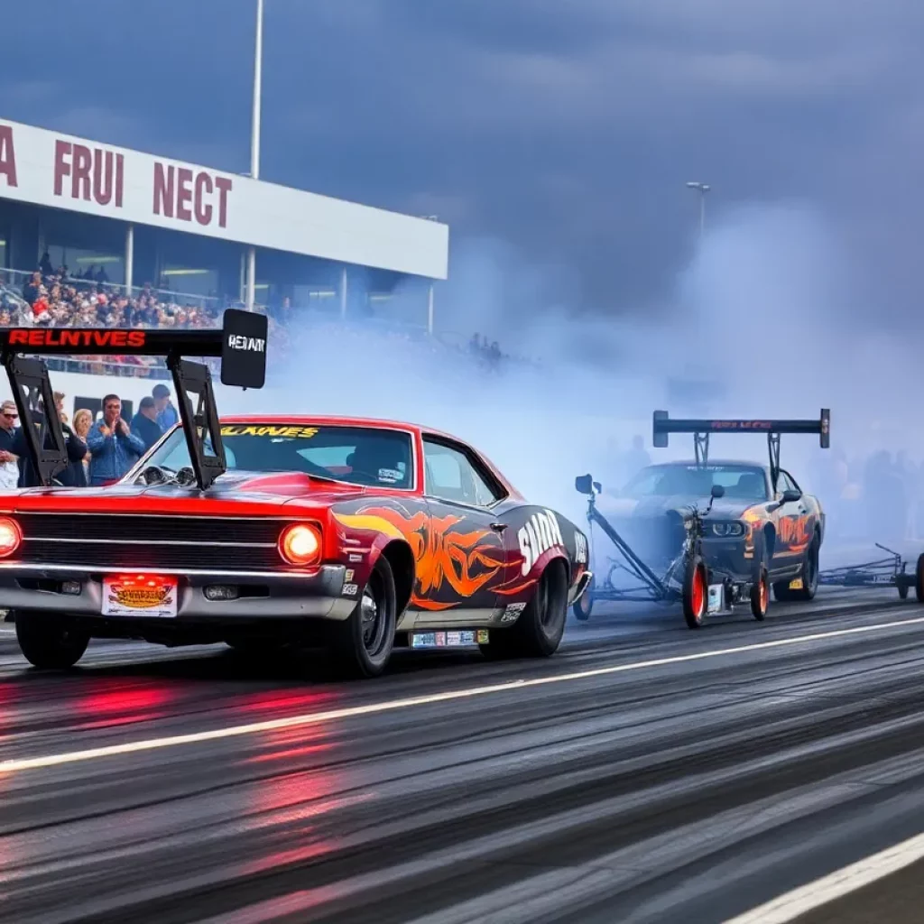 Drag racing at the NHRA Thunder Valley Nationals