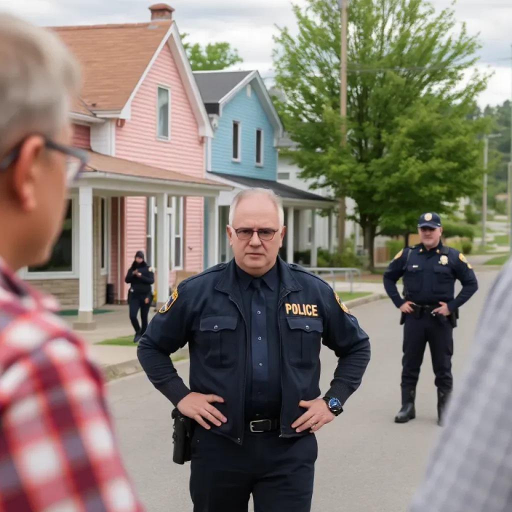 Community meeting discussing public safety in Pound, Virginia