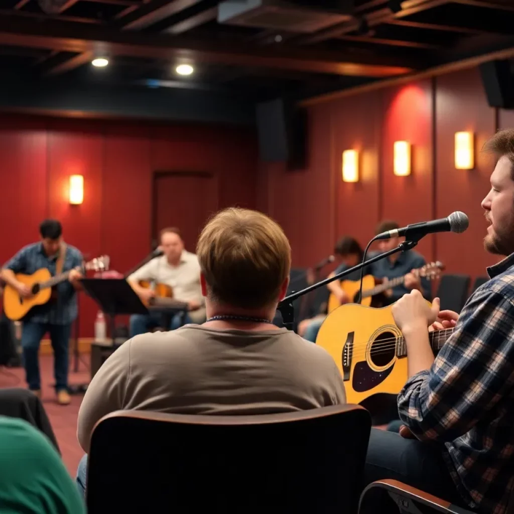 Local songwriters performing at the Bristol showcase