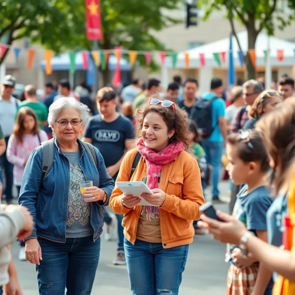 Community gathering featuring local arts and health initiatives