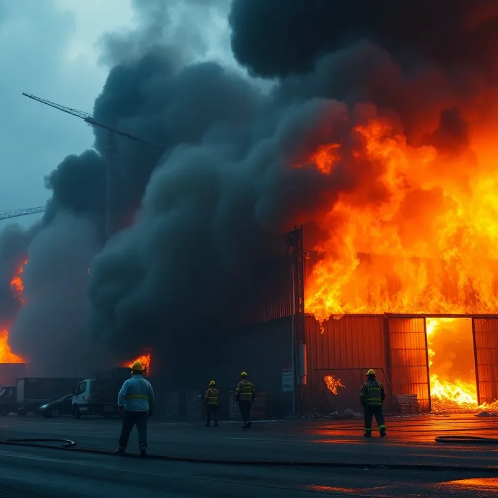 Fireworks warehouse explosion in Esparto, California