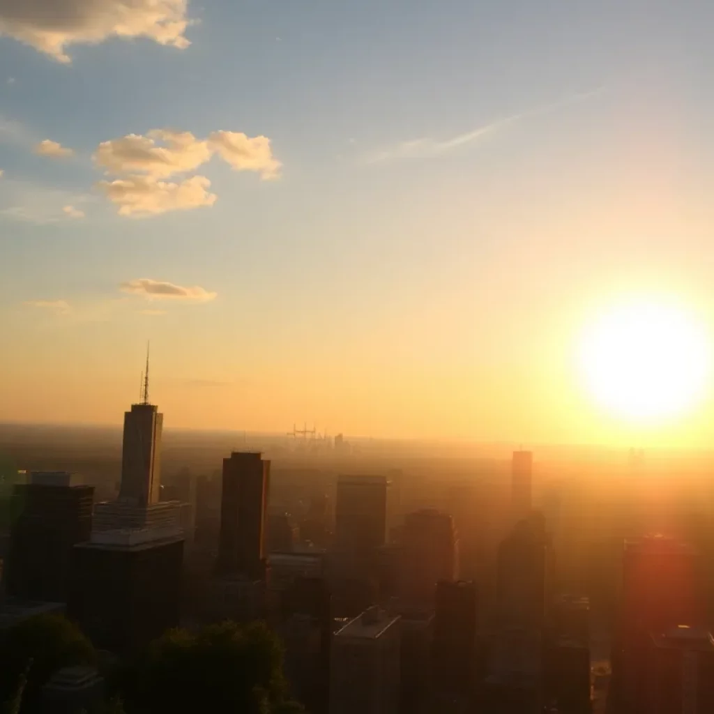 City under extreme heat wave in Northeastern U.S.