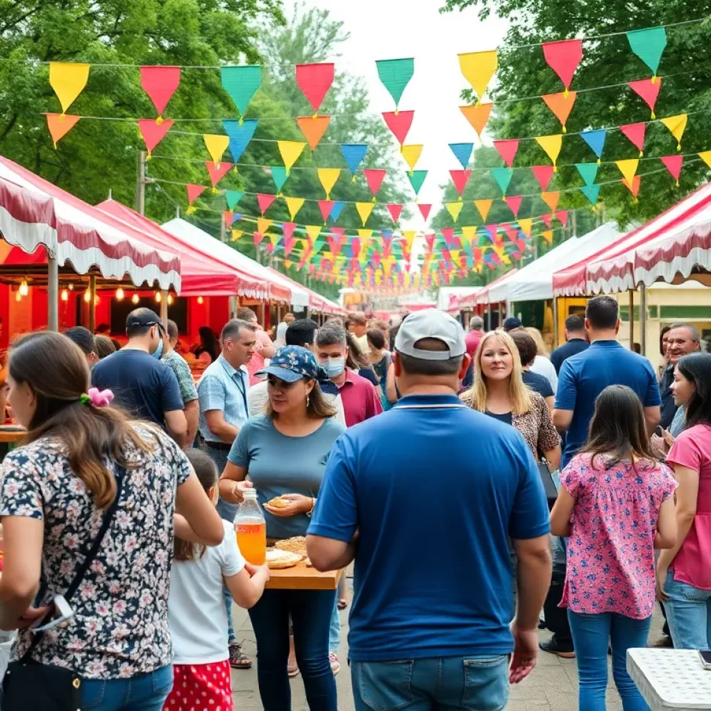 Families enjoying community events outdoors in Abingdon, VA