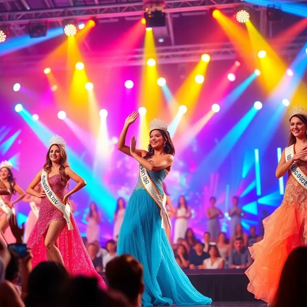 Contestants competing in the Miss Tennessee USA pageant