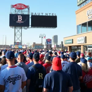 Fans at Bristol Motor Speedway for the MLB Speedway Classic