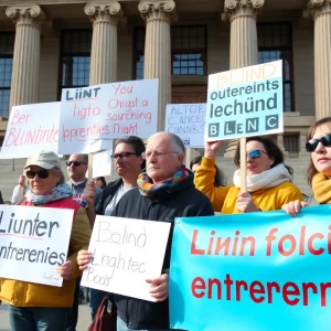 Blind Entrepreneurs Protest House Bill 1066