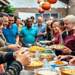 Community gathering honoring the memory of a beloved chef.