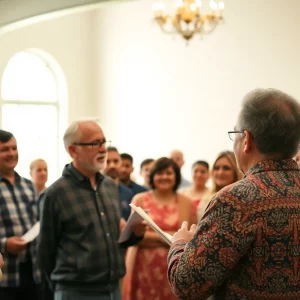 Attendees engaged in discussion at King University's speaker series