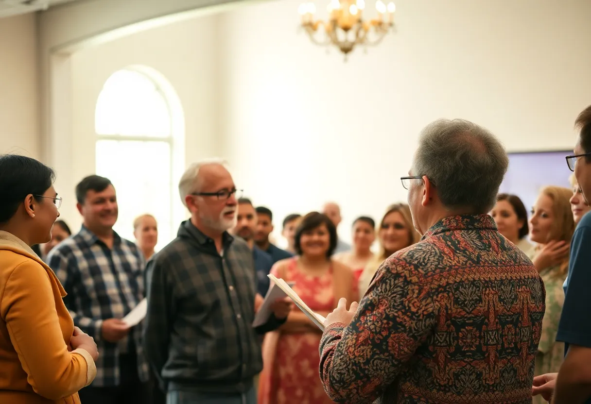 Attendees engaged in discussion at King University's speaker series