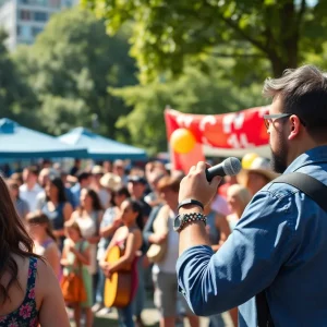 Residents enjoying a community event in Morristown