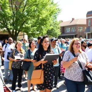 Community scene in Morristown featuring events and activities