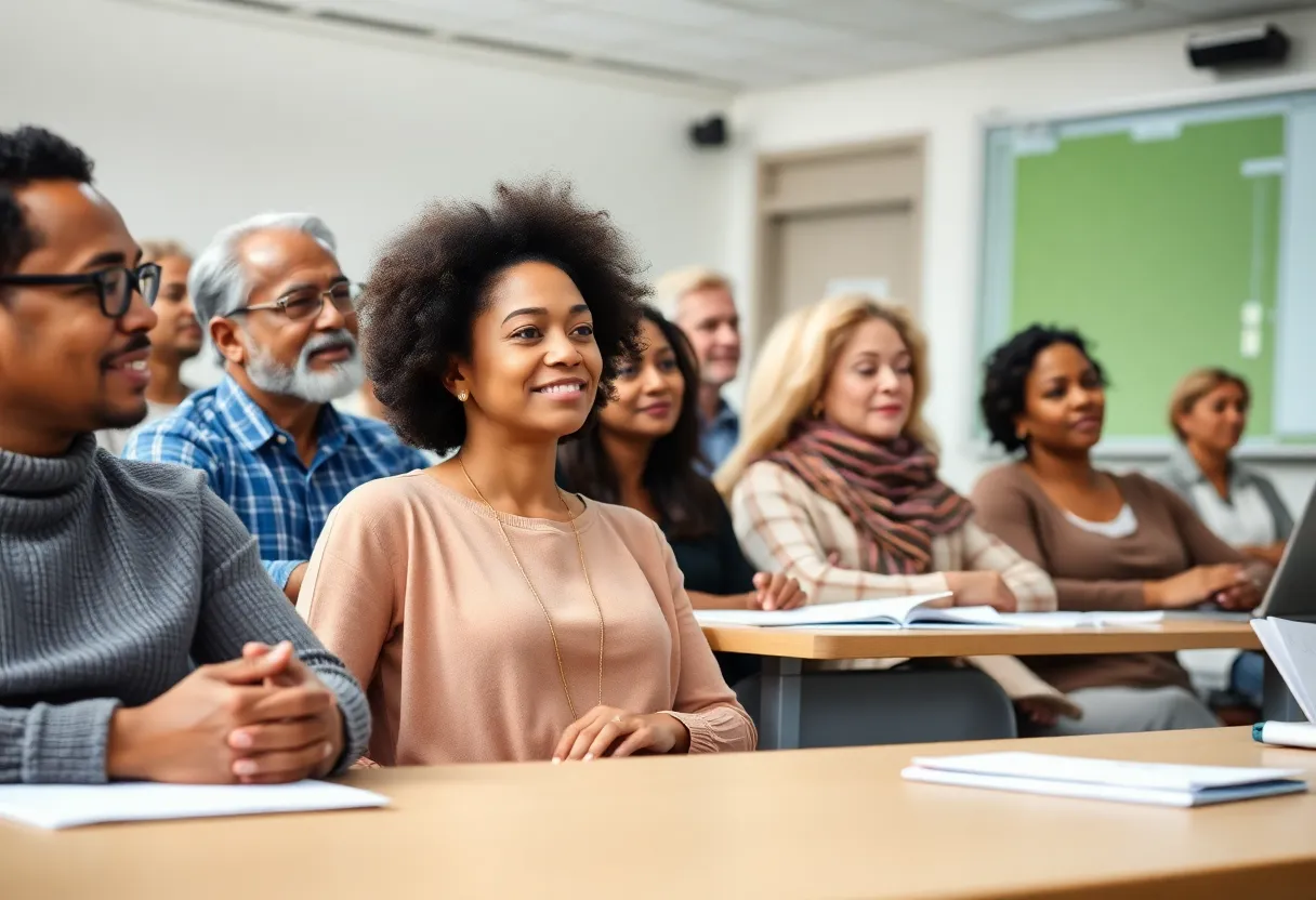 Seniors participating in college courses at King University