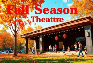 Promotional poster for Barter Theatre's fall season focusing on family themes.