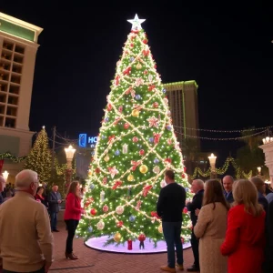 Christmas tree lighting ceremony at Hard Rock Hotel & Casino Bristol