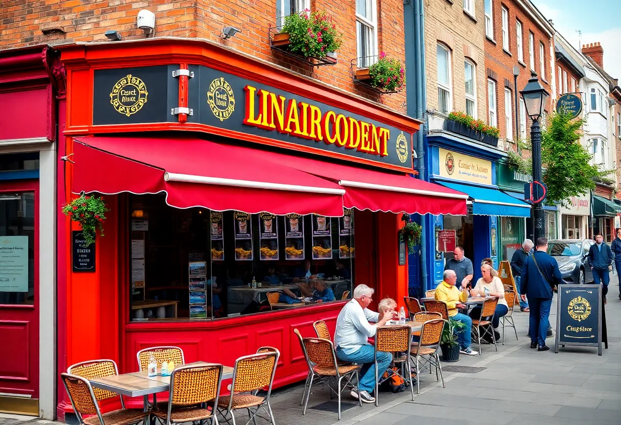 View of a bustling Indian restaurant in Bristol