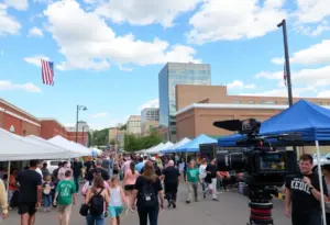 Community members in Bristol TN participating in video production projects.