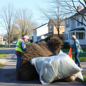 Residents of Bristol, Virginia scheduling brush pickups in their neighborhood.